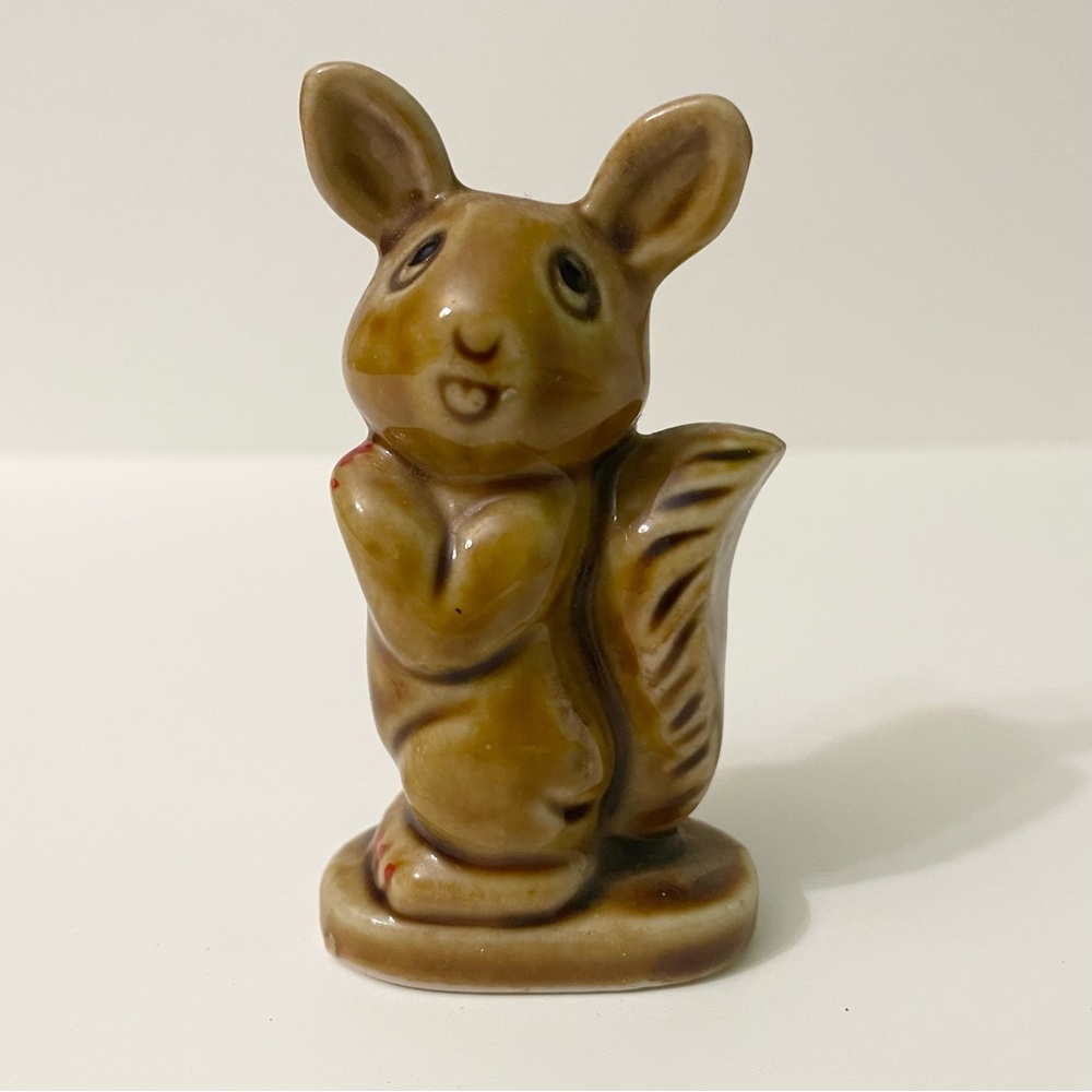 Vintage Ceramic Squirrel Made in Japan 3.5” Tall